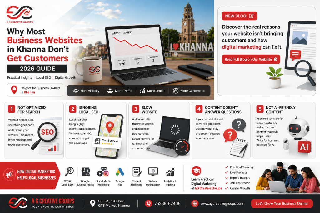 Why Most Business Websites in Khanna Don’t Get Customers (2026 Guide)
